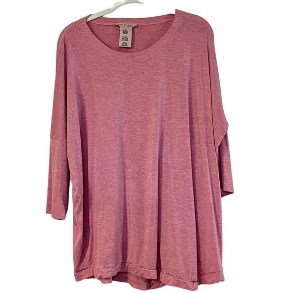 Philosophy Pink Three Quarters Blouse Large - Picture 1 of 8